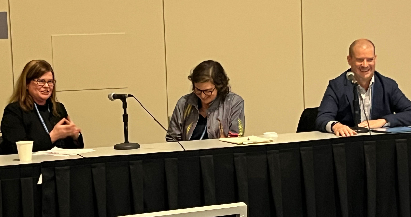 TILE Associate Director LeighAnne Thompson (on left) speaking at the symposium “Expanding Access to Justice through Legal Tech Innovation and Education” at the AALS 2025 Annual Meeting in San Francisco, January 2025.