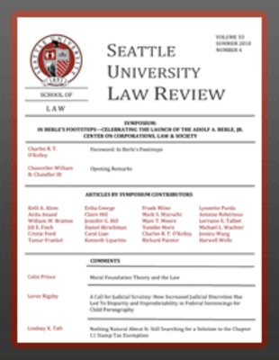 Seattle University Law Review personnel listing 