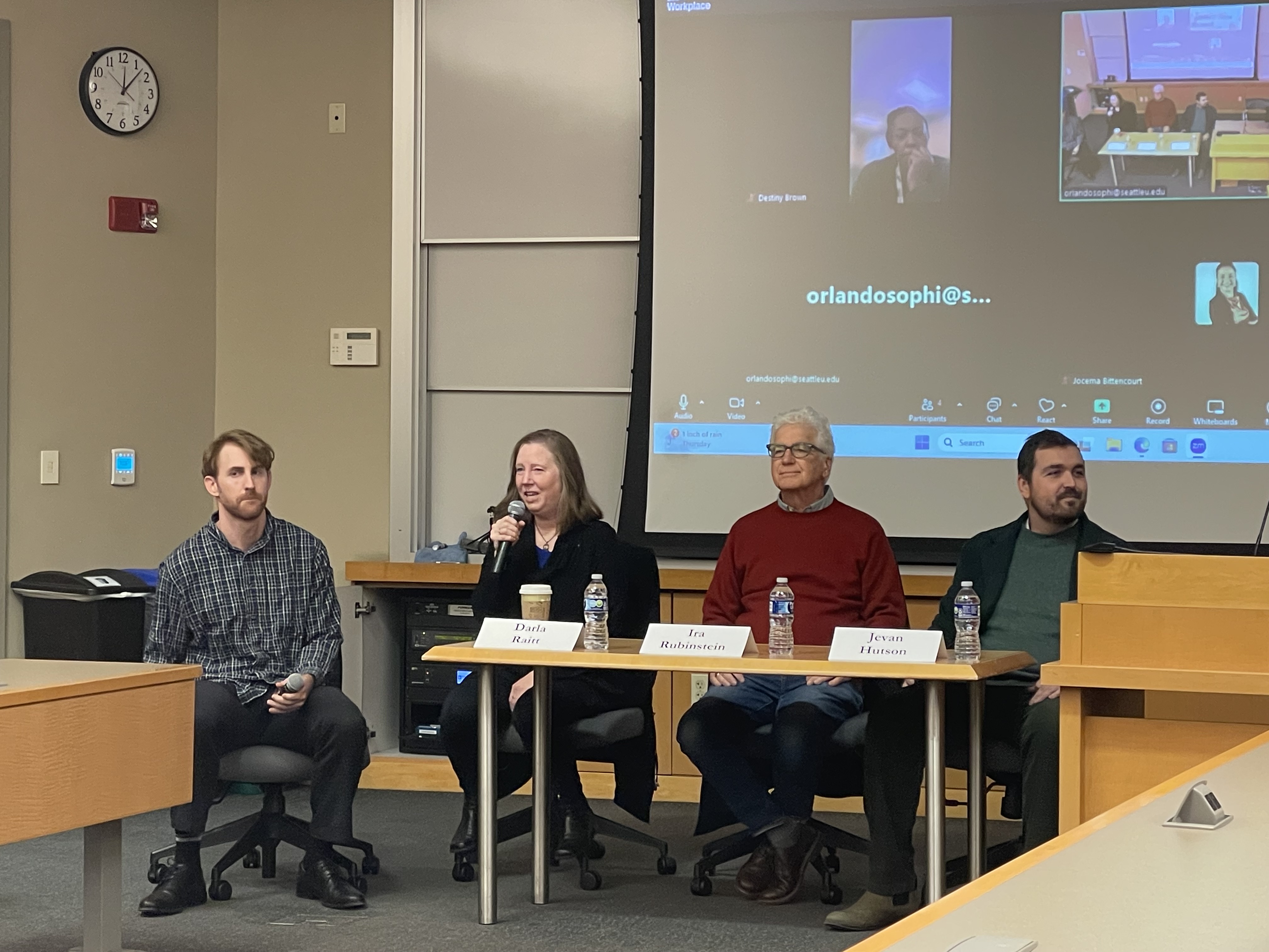 Professor Verstraete, Darla Raitt, Ira Rubinstein, Jevan Hutson.