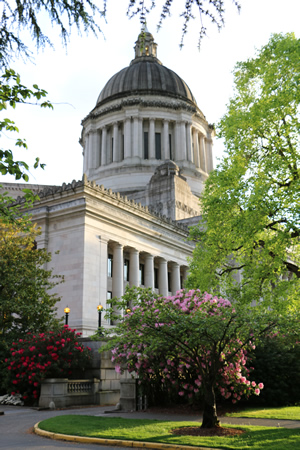 The Washington State Capitol Building in Olympia, WA