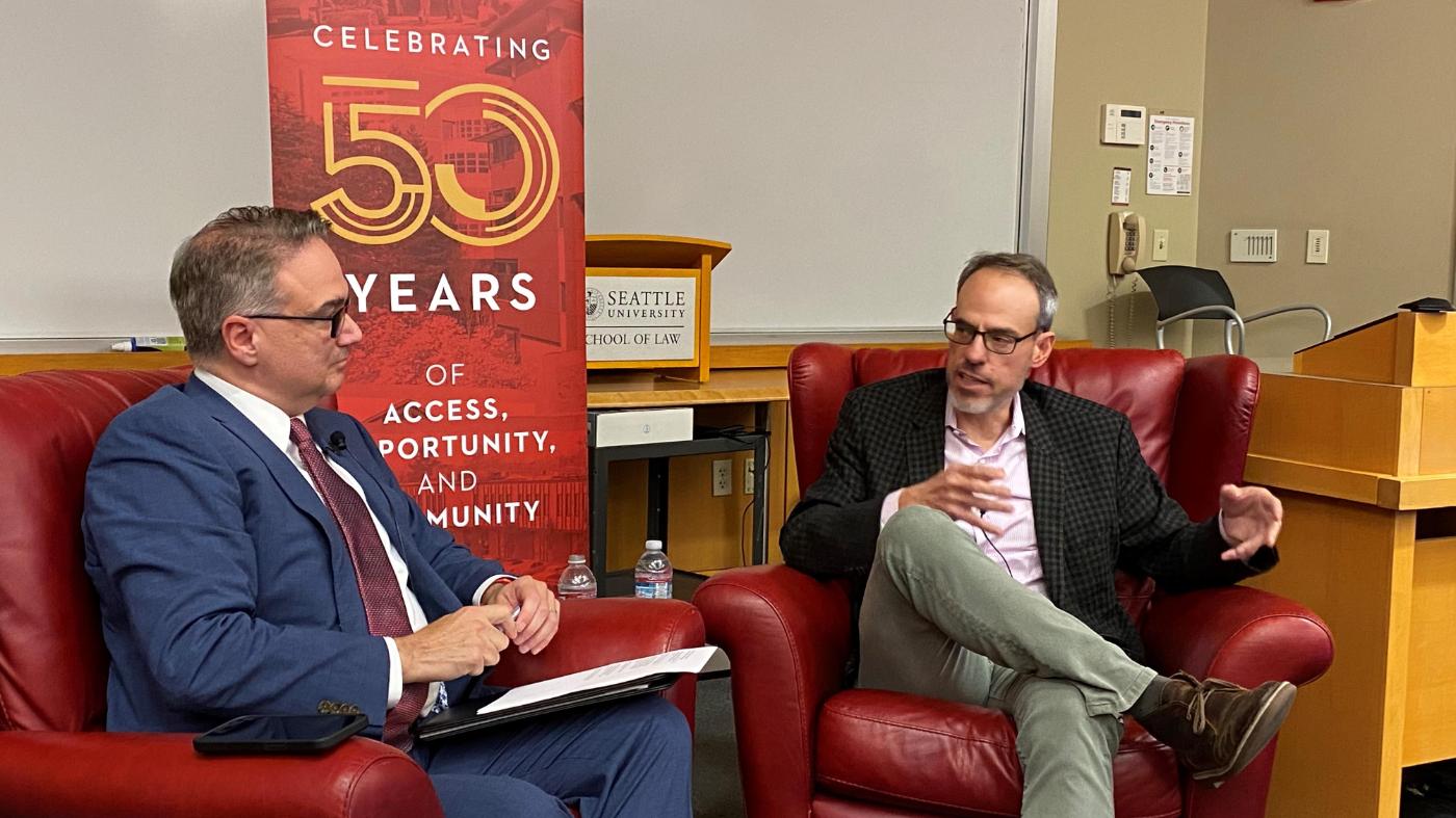 Dean Varona and David Zapolsky in conversation