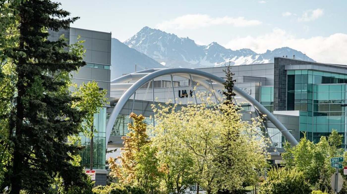 The campus of the University of Alaska Anchorage