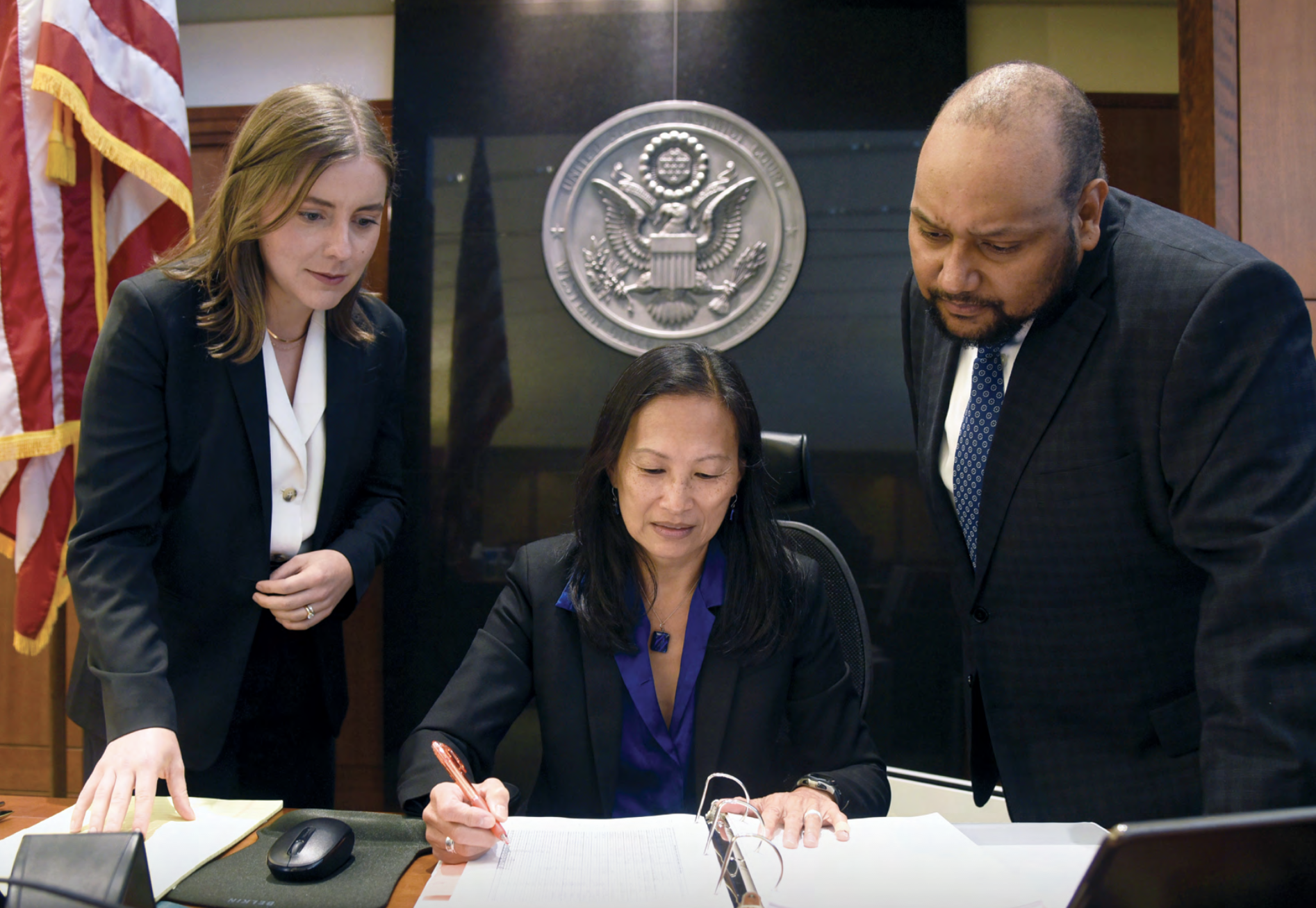 Emma Wright, Judge Tana Lin, Ray Ivey