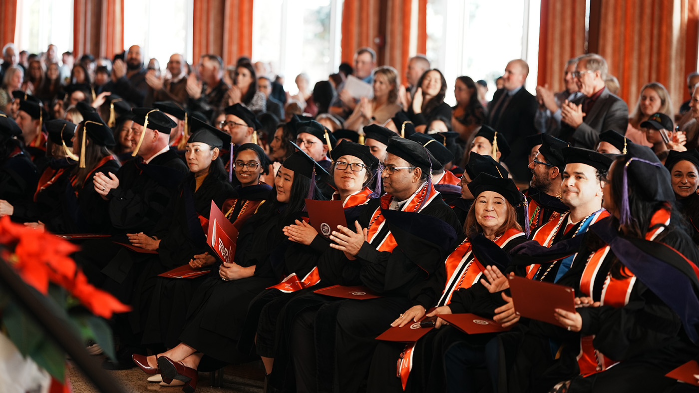 Graduates at Seattle University School of Law's December Commencement ceremony