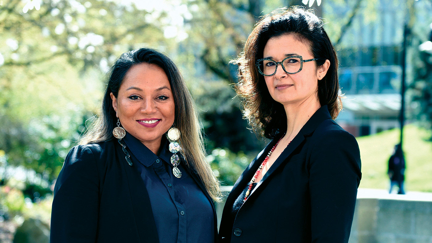 The directors of the Northwest Center for Indigenous Law standing side-by-side