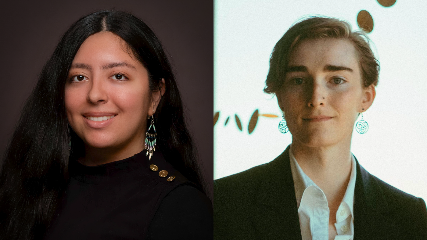 Equal Justice Works Fellows Nohely Diaz and Jamie Eymann