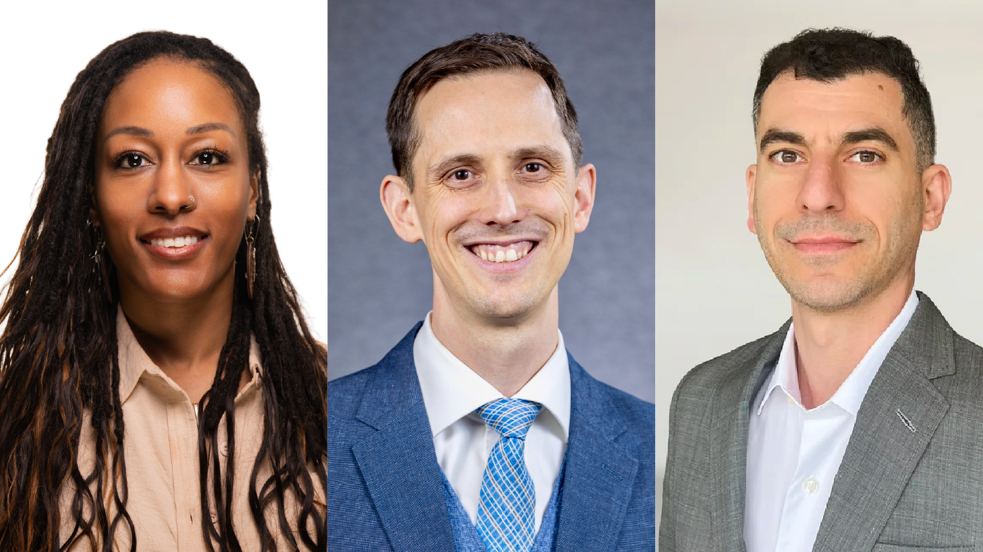 Three student headshots