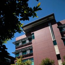 Building exterior of Sullivan Hall, home of the Seattle University School of Law