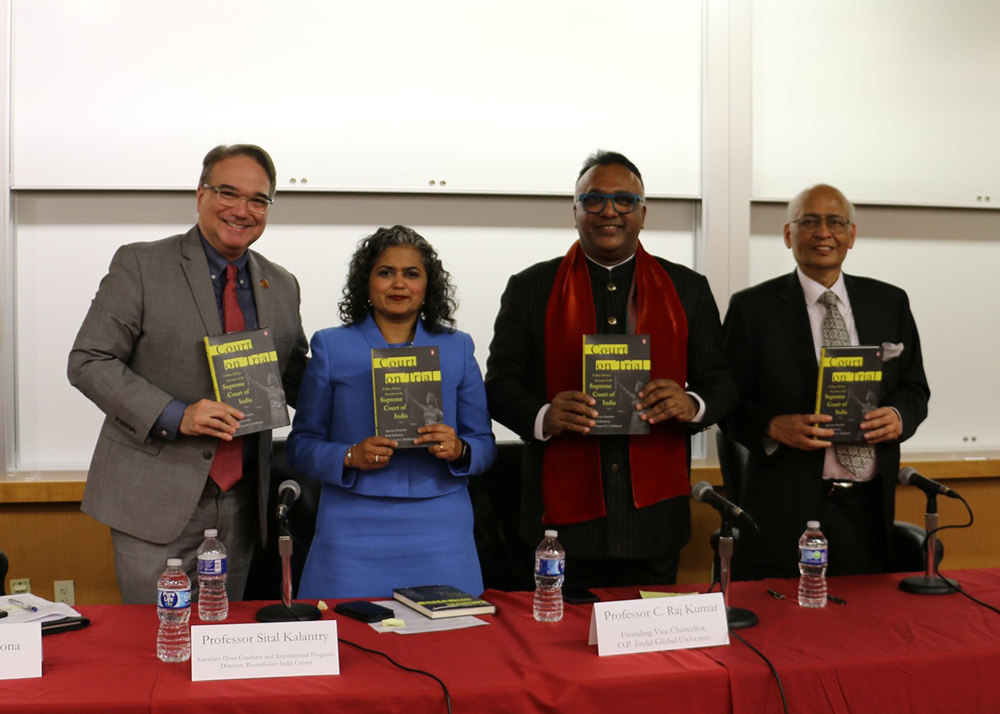 Dean Anthony E. Varona, Professor Sital Kalantry, Professor C. Raj Kumar, Dr. Abhishek Manu Singhv